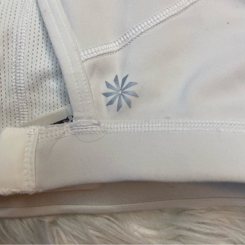 Athleta White Cut Out Sports Bra - Picture 8 of 8